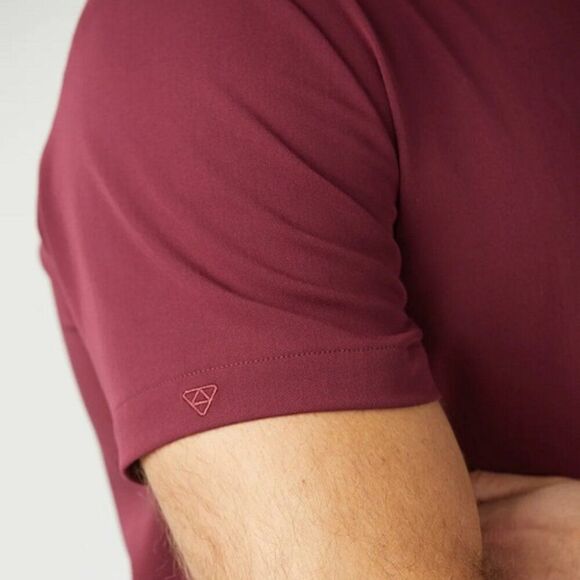 Welles The Men's Everybody Classic V Neck Scrub Shirt Maroon Size Large NWT - Picture 4 of 6